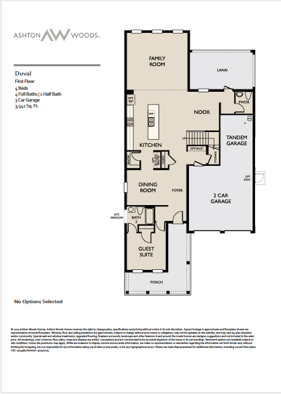 Cawood Townhome Floorplan